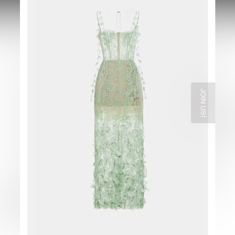 NEVER WORN! MONTSAND Mint Beaded Lace Pencil Dress